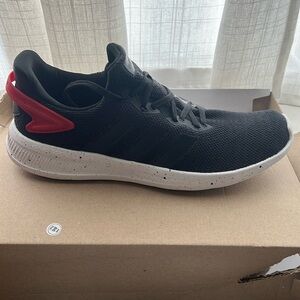 Adidas Men's Lite Racer BYD 2.0 Running Shoe, Black/Black/Vivid Red, 11